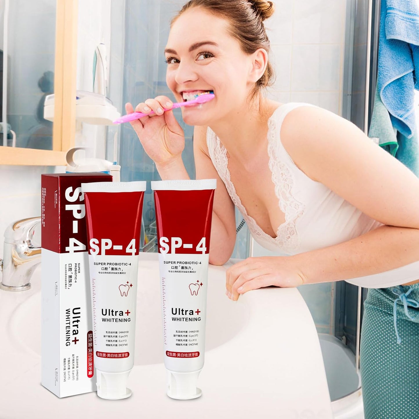 SP-4 Ultra Whitening, sp-4 Probiotic Whitening Toothpaste, SP4 Toothpaste Whitening1 Count