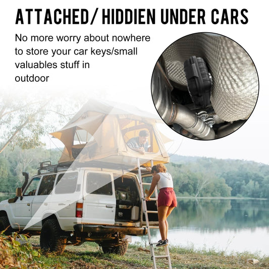 Under-Car Magnetic Key Holder Waterproof Outdoor Keychain Box