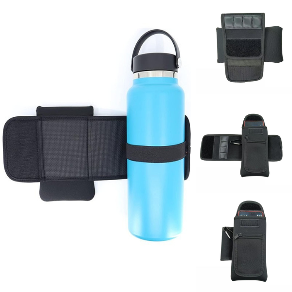 Magnetic Water Bottle Sleeve Accessory Pouch for Phones Cards