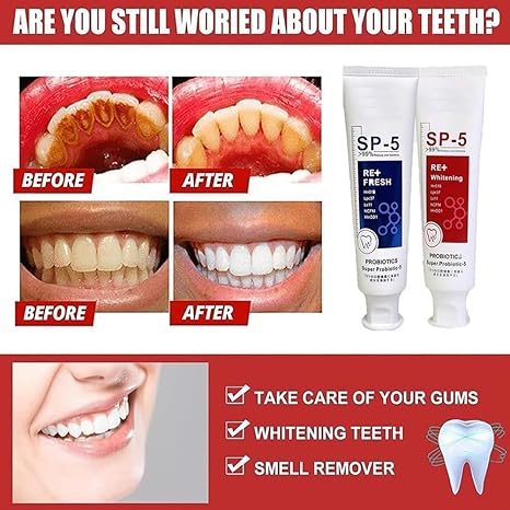 SP-5 Toothpaste, we2c Whitening Toothpaste, SP-5 Ultra Whitening Probiotic Toothpaste, Whitening Toothpaste SP 5, Whitening Toothpaste Teeth SP-5